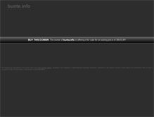 Tablet Screenshot of bunte.info